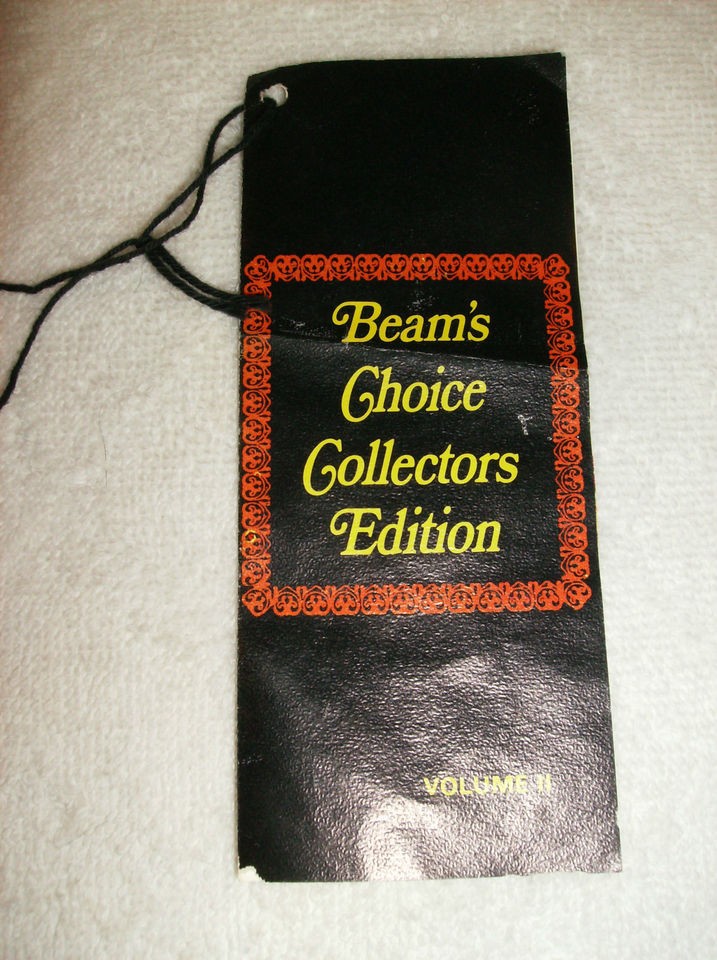 BEAMS CHOICE COLLECTORS EDITION VOL II  HANGTAG TO ORDER BAR GLASSES 