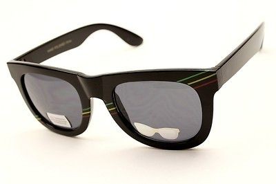   JAMAICAN VINTAGE WAYFARER 80S SUNGLASSES MENS WOMENS MATTE BLACK W122