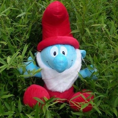 GIANT HUGE 30 The Smurfs Papa STUFFED PLUSH Cute Toy