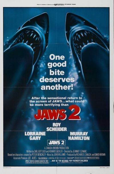 Jaws 2   ORIGINAL MOVIE POSTER U.S. 1SH R 1980