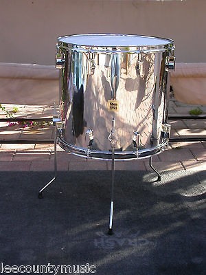   FIBES CHROME OVER FIBERGLASS 18 FLOOR TOM for DRUM SET LOT# K229