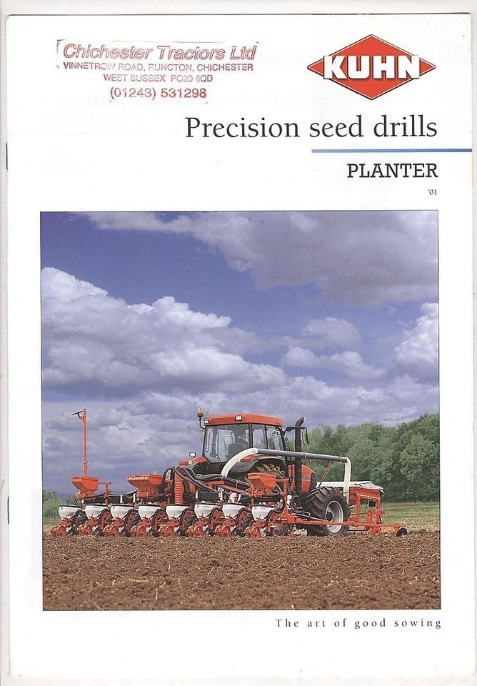 2001 KUHN PLANTER PRECISION SEED DRILLS BROCHURE