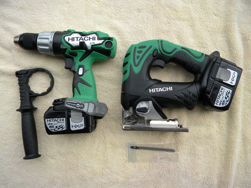   CORDLESS 18V DV18DL HAMMER DRILL, CJ18DL JIG SAW 2 BATTERIES 18 VOLT