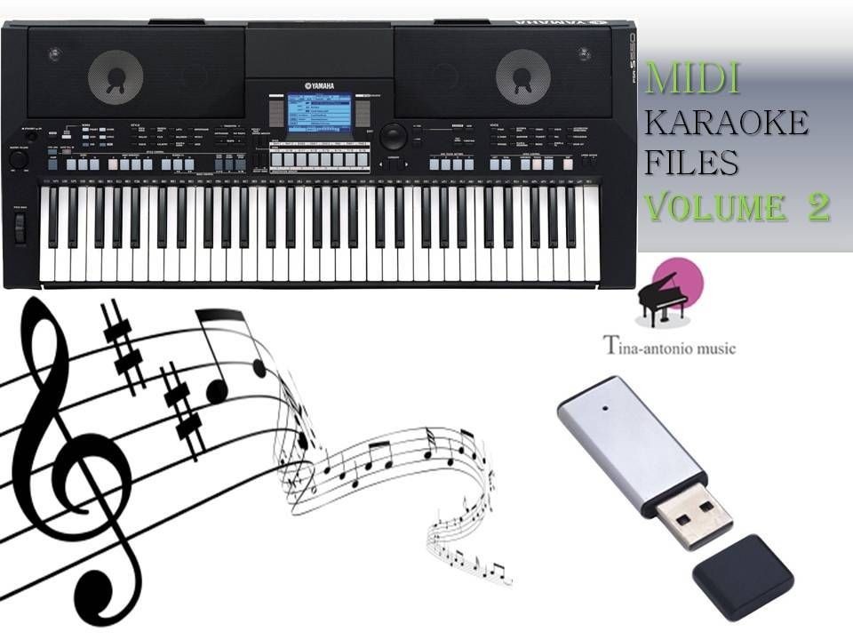 MIDI File Karaoke USB stick for PSR S550 NEW Volume 2