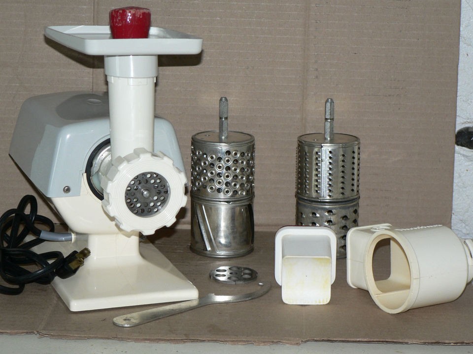 Used vintage MOULINEX meat grinder and salad maker working FREE SHIP