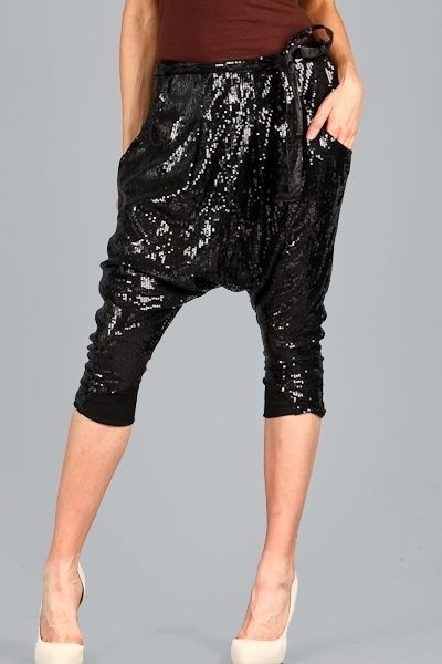 Harem Pants, MC Hammer Pants, Sequin Harem Pants Are Hot