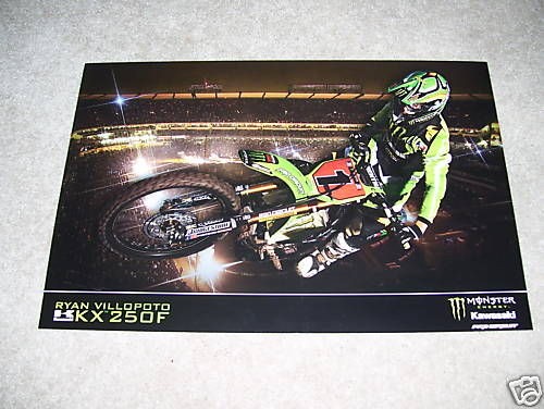 Ryan Villopoto #2 Kawasaki 2008 SX Poster KX250F