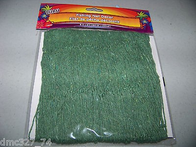 LUAU Tiki Tropical Beach Pool Hawaiian Party Decor FISHING NET Green