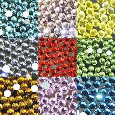 WHOLESALE Lot 1440 FlatBack No HotFix Rhinestones Crystal