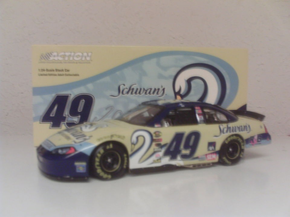 2004 Ken Schrader 49 SCHWANS HOME SERVICE 1/24 Action Platinum NASCAR 