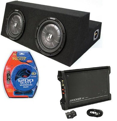 FORD MUSTANG 94 04 COUPE KICKER CUSTOM CVT10 DUAL 10 SUB BOX ZX750.1 