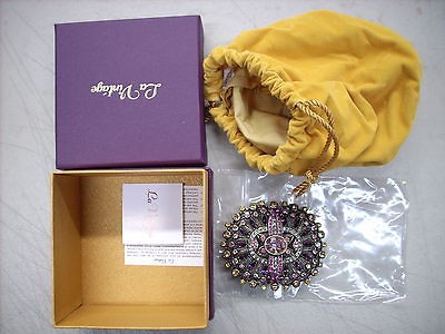  LA VINTAGE PINK NOVA BROOCH/ENHANCER PIN *BRAND NEW IN BOX* ESTATE 