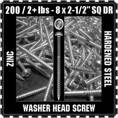   SQ DR WASHER HEAD POCKET HOLE WOOD SCREWS   KREG JIG COMPATIBLE