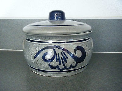 VINTAGE STONE WARE CROCK FISH HERRING DECORATIVE COLLECTIBLE GIFT MEN 