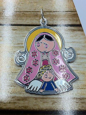   Plis Pendant .925 Sterling Silver with Chain   Virgen de Guadalupe