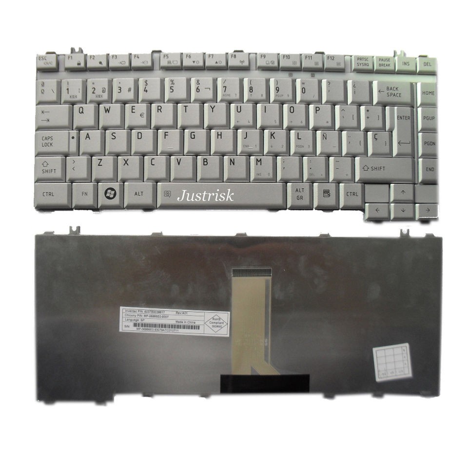   Satellite A200 A205 A210 A215 KEYBOARD SPANISH/SP TECLADO WHITE