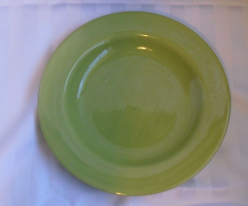 Beautiful Hausenware Green Rimmed Soup Bowl 11 1/4