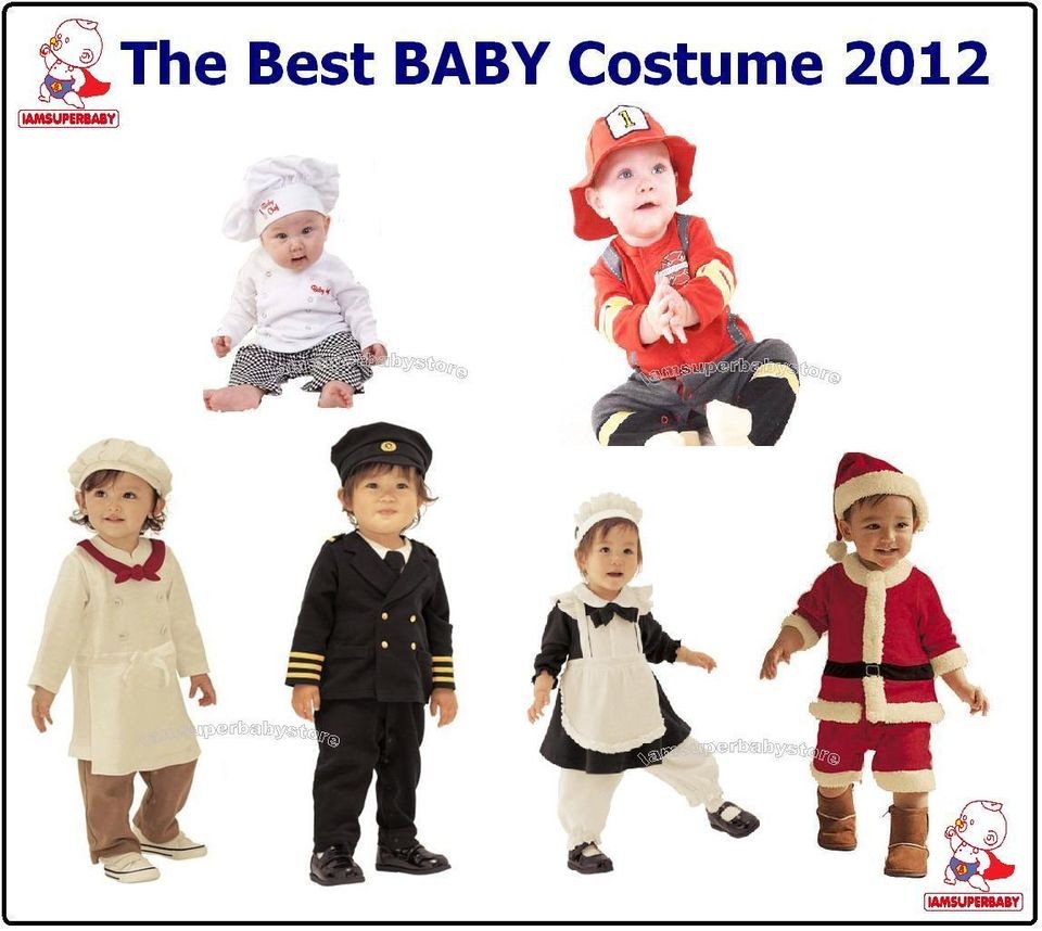 30M Baby Party Dress Up Costume Set Chef, Kitchen Girl, Santas 