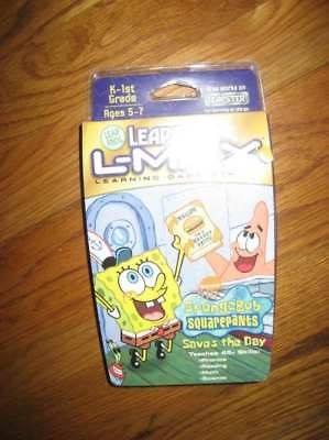 NIB LEAPSTER L MAX SPONGEBOB SAVES THE DAY GAME PHONICS