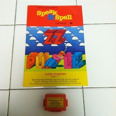   Speak & and Spell Expansion Module SUPER STUMPERS 4 6 Retro Learning