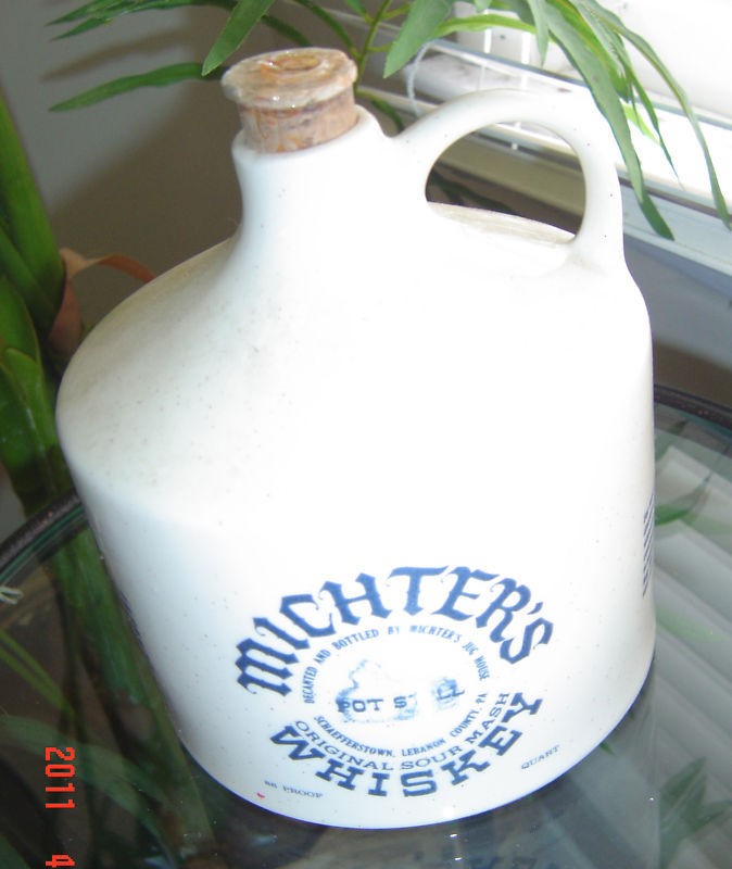 MICHTERS POT STILL WHISKEY JUG 4/5 QT LEBANON CTY PA