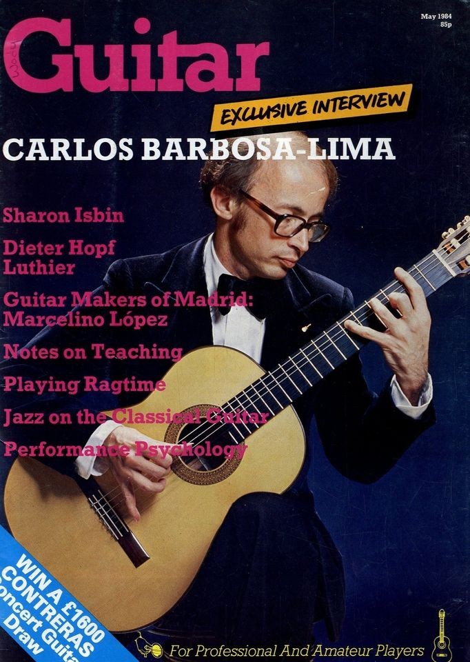   INTERNATIONAL MAGAZINE MAY 84 CARLOS BARBOSA LIMA, DIETER HOPF LUTHIER
