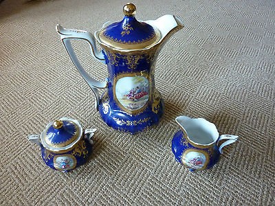 Limoges Tea Set Peint A La Main Limoge France