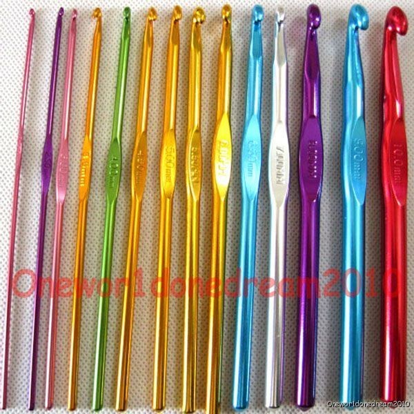 14 Crochet Hook Knitting Crocheting Needle 2 10mm KSATB