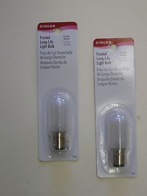 TWO LIGHT BULBS FOR SINGER MODELS 401,403,404,50​0 and 503