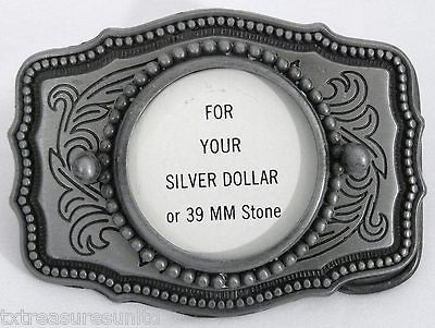 BELT BUCKLES mens casual western USA accessories silver dollar coin 