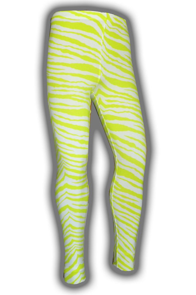 MEDIUM UV ZEBRA WRESTLING TIGHTS ROCK CLUB WEAR COSTUME