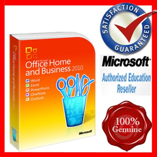 SEALED Microsoft MS Office 2010 Home and Business UK