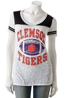   burnout t shirts with college logo & football   New with tags