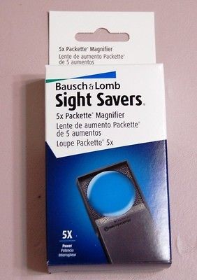 5X Power Packette Magnifier Coins Bausch & Lomb