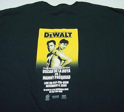 DEWALT OSCAR DE LA HOYA MANNY PACQUIAO BOXING SOLIDEZ GARANTIZADA T 