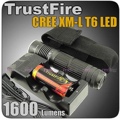 TrusTfire A8 26650 1600Lm CREE XM L XML T6 LED Flashlight Torch 