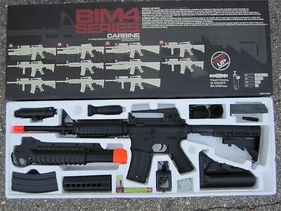 ONE Boyi Full Auto M4 M16 Replica Airsoft Gun + Grenade Launcher