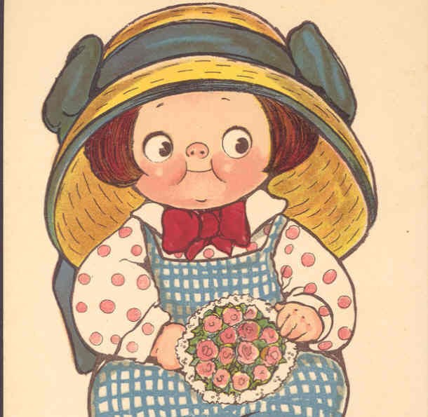 DRAYTON/ WIEDERSEIM LITTLE DARLING BOY TUCK, POSTCARD