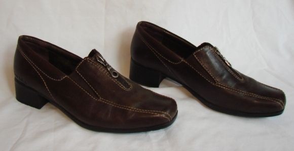 Joseph Seibel Brown Zipper Womens Shoes Size 38