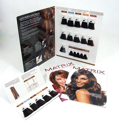 Matrix Imagine All You Can Be Hair Color Swatch Book Wonder Brown Dark 