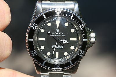 ROLEX MENS SUBMARINER WATCH STAINLESS STEEL 5512 NO DATE VINTAGE 