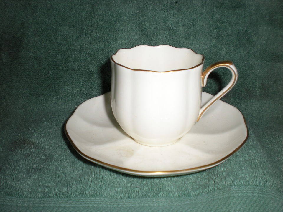 Mikasa Bone China Demitasse Cup & Saucer 24K Narumi   Japan