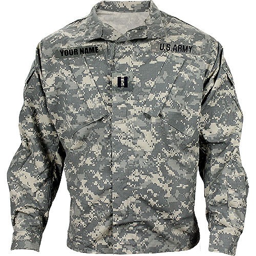 Army Combat Uniform Coat w/ Custom Nametape   Costume/Paintb​all 