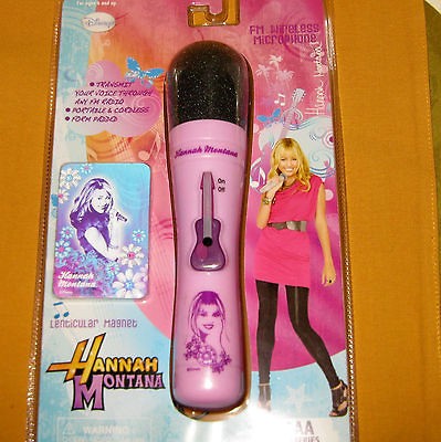 Disney Hannah Montana FM Wireless Microphone Cordless NIP Miley Cyrus 