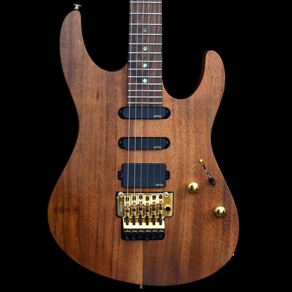  Modern Koa Natural Oil Finish with EMGs   Reb Beach Spec Electric 