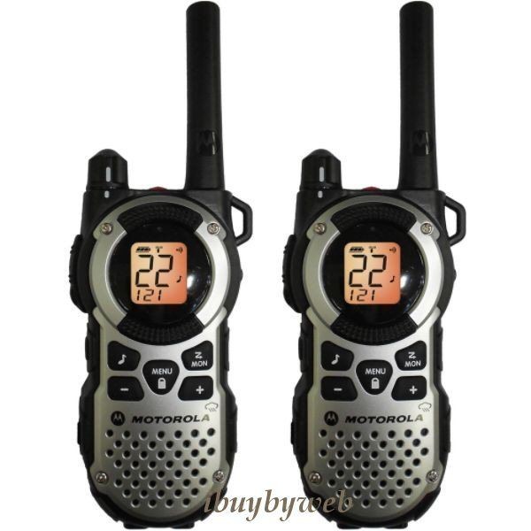 Motorola MT352R 35 mile Weatherproof FRS Two Way Radio 2 Pack Walkie 