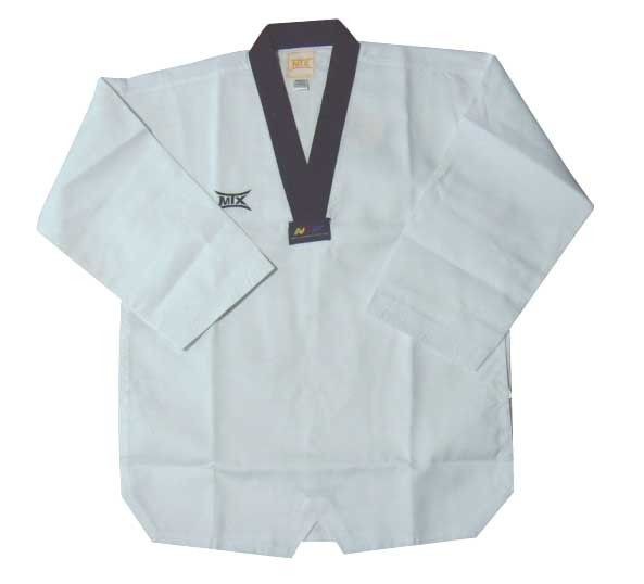 WTF CHILDRENs MOOTO MTX BASIC BLACK COLLAR TAEKWONDO UNIFORM   DAN 