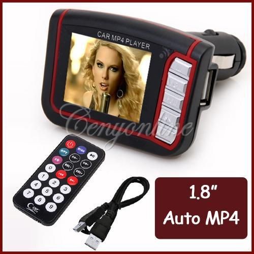 LCD Car  MP4 Player Wireless FM Transmitter SD MMC Card w 