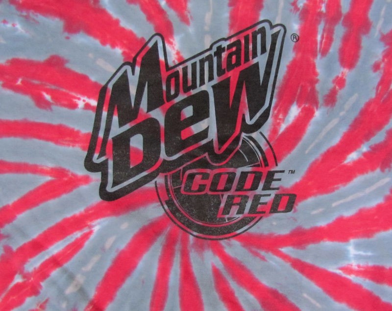 Mountain Dew Code Red Tye Dye T Shirt Size Xl Soda Pop Drink Logo On Popscreen