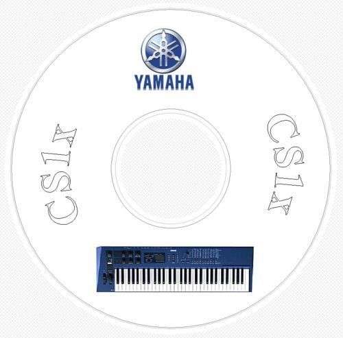 Yamaha CS1x Sound Library, Manual & Editors CD CS 1x